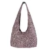 Bolsa tote de lona com estampa de leopardo estilo coreano, uma escolha estilosa e moderna para mulheres, com grande capacidade, perfeita para estudantes e apresentando um design descontraído e casual