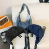 Bolsa de Ombro Jeans Moda Grande Capacidade Verão 2026 Estilo Coreano Simples para o Dia a Dia