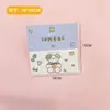 Eisen original lindo forma especial cabeza de tarjeta ins dibujos animados mensaje tarjeta pequeña creativa joyería empaque accesorios cartón para colgar