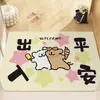 Línea de Puerta de Entrada Principal Perro Pequeño Dibujo Animado Baño Alfombra de Terciopelo de Cristal Vestíbulo Baño Dormitorio Sala de Estar Alfombra
