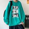 Ropa Interior de Manga Larga para Hombre Estilo Harajuku Simple Holgada Camiseta Base Estudiante Coreano Top Camiseta Blanca Hip-Hop Genial Hombre