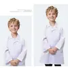 Batas blancas médicas, uniformes de doctor, uniformes de enfermera, ropa de trabajo para pasantías estudiantiles de laboratorio de manga larga y corta, logo personalizado
