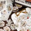 Stickers Adhesivos Transfronterizos Mo en Caja Té Dulce de la Tarde Ins Material DIY para Manualidades Sellado Stickers Decorativos 46 Piezas