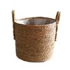 Vasos de Flores de Palha Estilo Nórdico Transfronteiriços, Cestas de Flores em Vaso de Algas Marinhas, Cestas Trançadas, Vasos de Flores Artesanais, Cestas de Bambu Trançado e Rattan