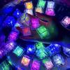 Explosiones Transfronterizas Hielo Luminoso Flash Colorido Flash Lento Hielo Cuadrado LED Brillante Inducción Juguete Luminoso
