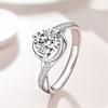 Anillo para mujer con grupo de diamantes de propuesta estilo coreano, engastado, anillo de mujer, diamante desnudo, anillo de girasol, joyería, entrega