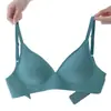 Sutiã Jelly Nude Original Sem Costura para Meninas Faixa de Suporte Macio Lingerie Feminina Expansão Externa Fina Fornecimento Direto da Fábrica