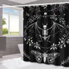 Cortina de Chuveiro Halloween Fantasma Abóbora Amazon Casa Impermeável e à Prova de Mofo Cortina de Chuveiro Divisória de Banheiro Cortina de Chuveiro