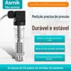 Transmissor de Pressão de Alta Temperatura 4-20mA Silício Difuso Resistente à Temperatura Pressão da Água Pressão do Ar Dissipador de Calor Sensor de Display Digital Resistente a Alta Temperatura