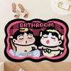 Alfombrillas de Suelo de Barro Diatomeas del Hogar de Crayon Shin-Chan Alfombrillas para Pies Absorbentes de Agua Antideslizantes para Dormitorio Baño Alfombras Resistentes a Manchas y al Desgaste para Baño