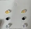 Pendientes de amor láser coloridos superbrillantes, estilo pequeño y fresco, de primavera y verano, para estudiantes, juego de pendientes para agujero de oreja, pendientes geométricos