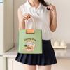 Bolsa de Almuerzo de Terciopelo de Dibujos Animados Bolso Bandolera Bolsa para Lonchera Bolsa de Almuerzo de Gran Capacidad Bolsa Aislante para Mantener Fresco Bolsa de Recuerdo
