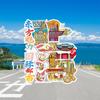 Ímã de Geladeira de Xangai Adesivo Magnético Tridimensional de Madeira Cidade Criativo Cozinha Presente Viagem Cultural e Criativo Ímã de Geladeira de Madeira
