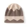 Atacado de Fábrica Caxemira Transfronteiriço Outono Inverno Novo Engrossado Colorido Blocos Costurado ao Ar Livre Quente Touca Gorro de Proteção para Orelhas