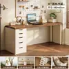 Escritorio y estantería integrados para dormitorio de apartamento pequeño, nuevo escritorio de computadora de escritorio con cajón, tocador, escritorio de escritura, escritorio de estudio