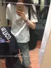 Camiseta Blanca de Puro Algodón de Manga Corta para Mujer Diseño Verano 2026 Cuello Redondo Holgada Simple Estilo Coreano Versátil Top de Media Manga