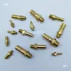 Mini pagoda de cobre completo Rosca exterior Boquilla de agua pequeña Paso directo Rosca métrica M4 5 6 8 10 12 Conector de manguera