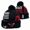 Chapéus de Tricô para Time de Basquete Mais Vendidos no Atacado, Chapéus de Tricô Unisex para Casal Raptors Bulls, Disponíveis para Dropshipping em Conjuntos de Dez, Versátil