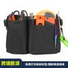 Bolsa de Cintura Grande para Trabajo al Aire Libre Tela Oxford Bolsa de Cintura Integral para Carpintero Electricista Fontanero Enfermera Bolsa de Herramientas Negra