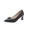 Sapatos Femininos Versáteis Moda Francesa Retrô Celebridade da Internet Flats 2026 Outono Novo Bico Fino Salto Agulha Sapatos de Trabalho