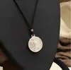 El Mismo Arena Dios Dorado de la Riqueza Brújula de los Ocho Tesoros Auspiciosos Colgante Collar de Cuerda Trenzada Nuevo Chinoiserie Estilo Nacional Collar Calado