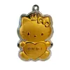 Llavero de Arco de Riqueza Instantánea de Oro Puro 999 Colgante de Bolsa de la Suerte Dorada Regalo Souvenir Mayoreo