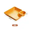 Plato para Dumplings Estilo Japonés con Plato para Vinagre Plato Dividido de Plástico para el Hogar Plato para Dumplings Sushi Snacks Niños Creativo Comercial al por Mayor