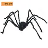 Telaraña de araña triangular de peluche de Halloween Araña interior y exterior patio césped interior y exterior escena de truco decoración de diseño