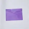 Bolsa de Arquivo A4 Colorida com Ponto Transparente Bolsa para Armazenamento de Papel de Teste com Botão de Pressão Bolsa de Informações para Estudantes Pasta Material de Escritório