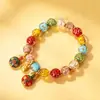 Pulseiras de vidro coloridas luminosas para melhores amigos e casais, pulseiras de vidro com cinzas de incenso brilhantes, joias, presentes, em estoque para atacado