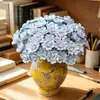 Flores de Cerâmica DIY Ornamentos de Luxo Artesanato para Presente de Feriado Decoração de Casa Pequeno Vaso Arranjo de Flores Flores Artificiais