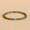 Novo Bracelete de Sândalo Verde Estilo Chinês para Mulheres Bracelete de Contas de Buda de Sândalo Verde Natural Contas de Placa de Sândalo para Homens