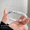 Pulseira Mãe Brilhante Gelo Gelo Pulseira Prata Pura Pé Prata 999 Guofeng Caracol Costas Nicho Pulseira Presente Dia das Mães
