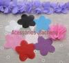 Pedaços de Flor de Chiffon de 6cm, Pedaços de Tecido de Chiffon de 5 Pétalas, Materiais Artesanais DIY para Acessórios de Cabelo, Preço por 10 Peças