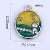 Nuevo Superventas Creativo Personalizado Gato Estrella Doble Colgante Blanco K Colgante Accesorios DIY Material Aleación de Metal con Goteo de Aceite Al Por Mayor