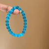 Pulseira de contas de pedra olho de gato azul design de nicho feminino pulseira de alto padrão nova pulseira de moda chinesa joias atacado