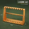 Acessórios para Animação e Jogos, Suporte de Exibição de Espada e Arma, Rack de Exibição de Madeira com 10 Compartimentos, Suporte 3D