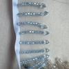 Em Estoque Tassel de Cristal com Contas Pesado Tassel de Fita Código de Barras Acessório Hanfu 5cm Guarnição de Renda