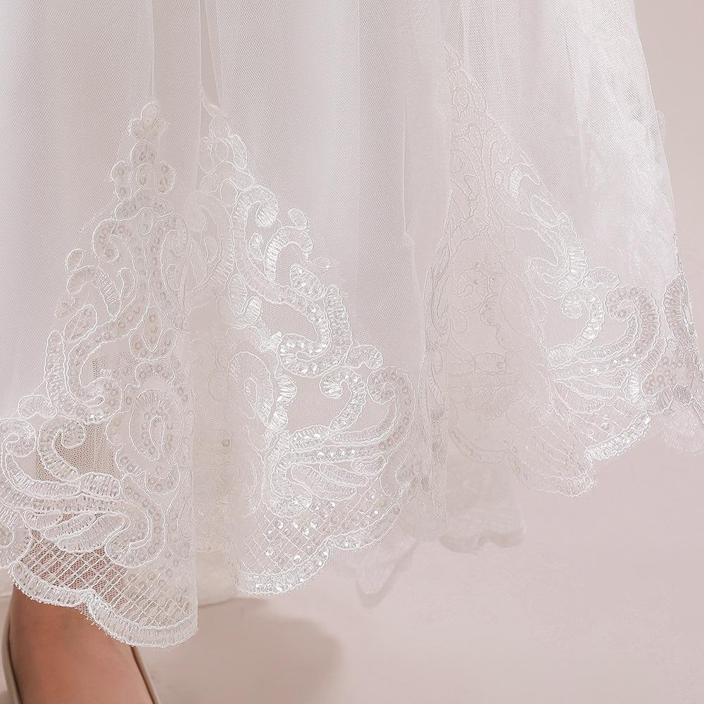 七分袖长款公主裙