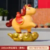 Escultura de Fibra de Vidrio Mascota Año del Caballo de Caricatura para Año Nuevo 2026 Adorno que Trae Fortuna para Centro Comercial, Jardín, Reunión Anual, Decoración Exterior