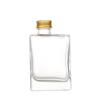 Garrafa de Vidro Quadrada Spot para Suco, Fruta, Vinho Garrafa Portátil para Bebida Fria Garrafa Plana Transparente Garrafa para Chá de Leite Garrafa de Bebida com Tampa de Rosca