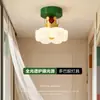 Luz de Teto para Corredor de Hall de Entrada Colorido Memphis Varanda Estilo Creme Simples Personalidade Criativa Luz de Varanda de Entrada Ferro