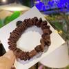 Anillo Negro Versátil Coreano de Alta Elasticidad para el Cabello Anillo Popular Cibernético de Aro Grande Cuerda para la Cabeza Banda para el Cabello de Mujer Banda para el Cabello Banda de Goma para Cola de Caballo Ponda
