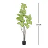 Planta Artificial Grande de Chão Ficus Lyrata, Figo Nórdico em Formato de Coração, Atacado para Decoração de Sala de Estar, Casa de Temporada e Hall de Entrada