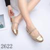 2622 Boca Rasa Retrô Versátil Feminino 2024 Novo Verão Branco Francês Salto Grosso Sapatos Mary Jane com Elegante e Moda