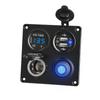 Carregador de celular para carro 36W modificado dual QC carregamento rápido USB painel marinho para carro tomada de energia acendedor de cigarros fabricantes