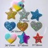 Accesorios para Joyería de Resina al por Mayor Materiales Hechos a Mano DIY Hebillas para Zapatos Sombreros Parches de Pegamento en Crema Purpurina Fina Corazón