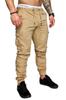 Nuevos pantalones deportivos casuales para hombre con cordón elástico, holgados, con entrepierna abierta