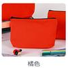 Amazon Transfronterizo Spot Lienzo Blanco Cremallera Estuche para Bolígrafos Bolsa de Almacenamiento de Maquillaje de Mano Personalizada Logo Impreso Personalizado