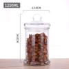 Pote de Vidro Selado Transparente Pote Casca de Tangerina Pote de Chá Garrafa de Chá Perfumado 500ml Pote de Armazenamento de Alimentos Atacado